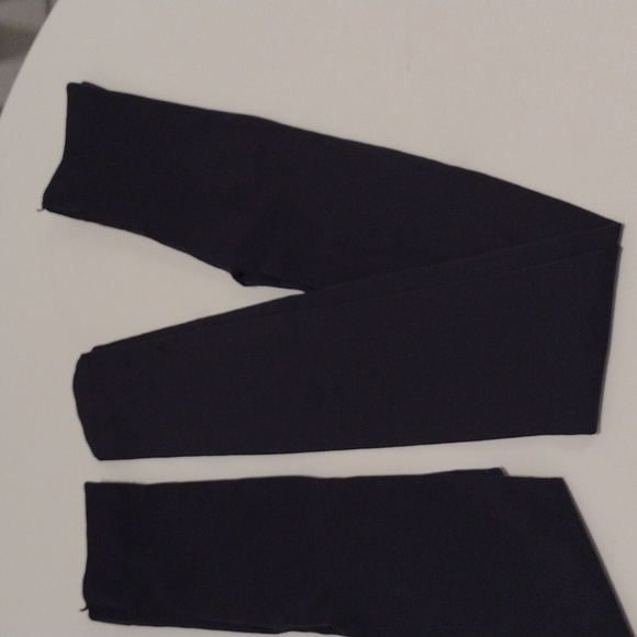 NEW Set of Two Thick Opaque Dark Charcoal Gray Footed Tights Size Small - Picture 10 of 13